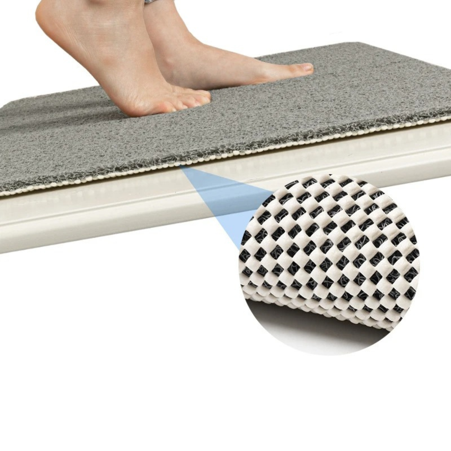 Non-Slip Shower Mat - Soft, Anti-Bacterial Bathroom Safety Mat