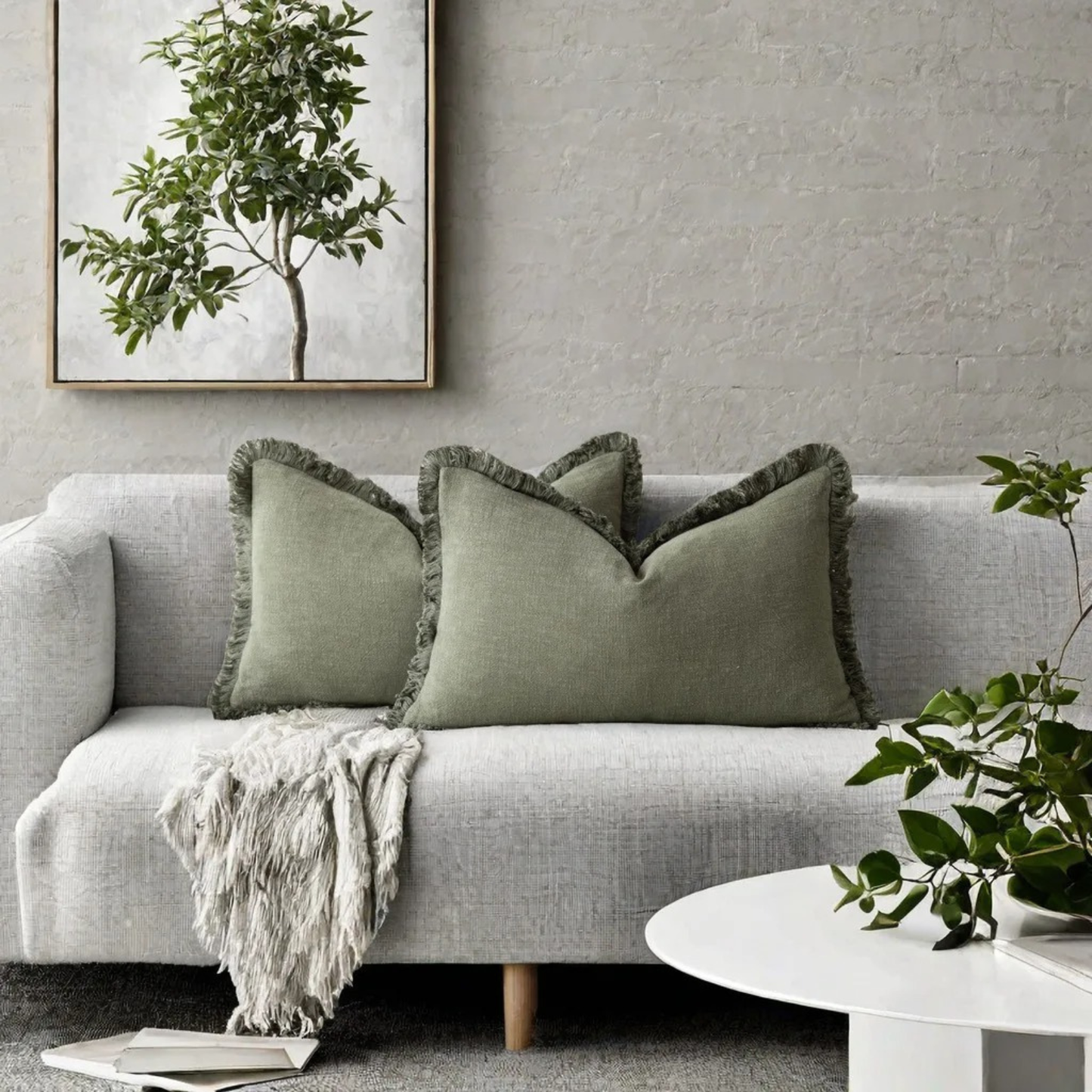 Nordic Frill Cushion Covers | Cotton & Linen Decorative Covers