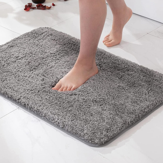 Plush Bath Rug - Ultra Soft Non-Slip Absorbent Bathroom Mat