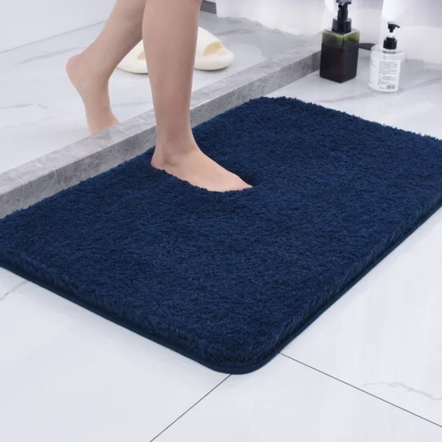 Plush Bath Rug - Ultra Soft Non-Slip Absorbent Bathroom Mat