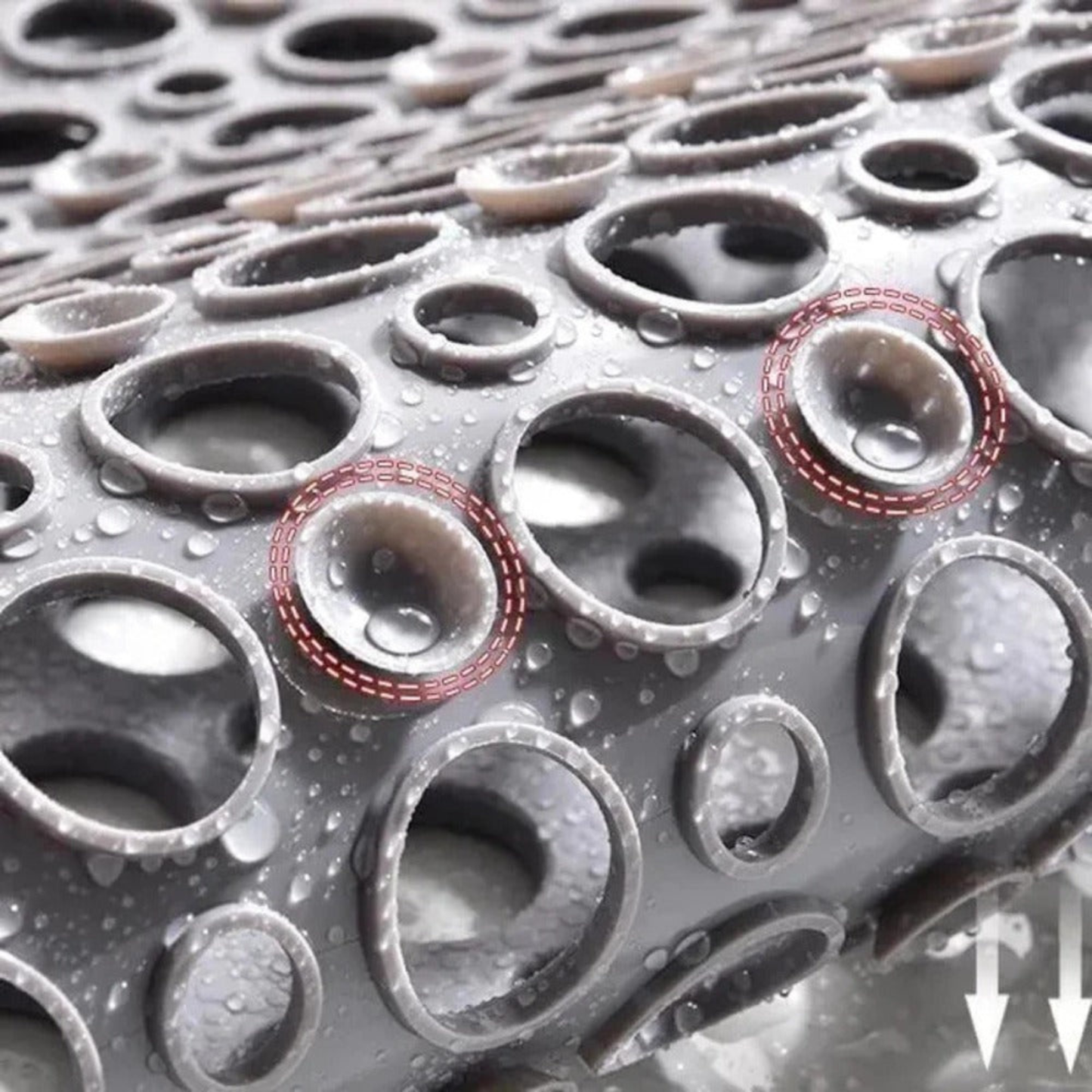 Non-Slip Shower Mat with Suction Cups