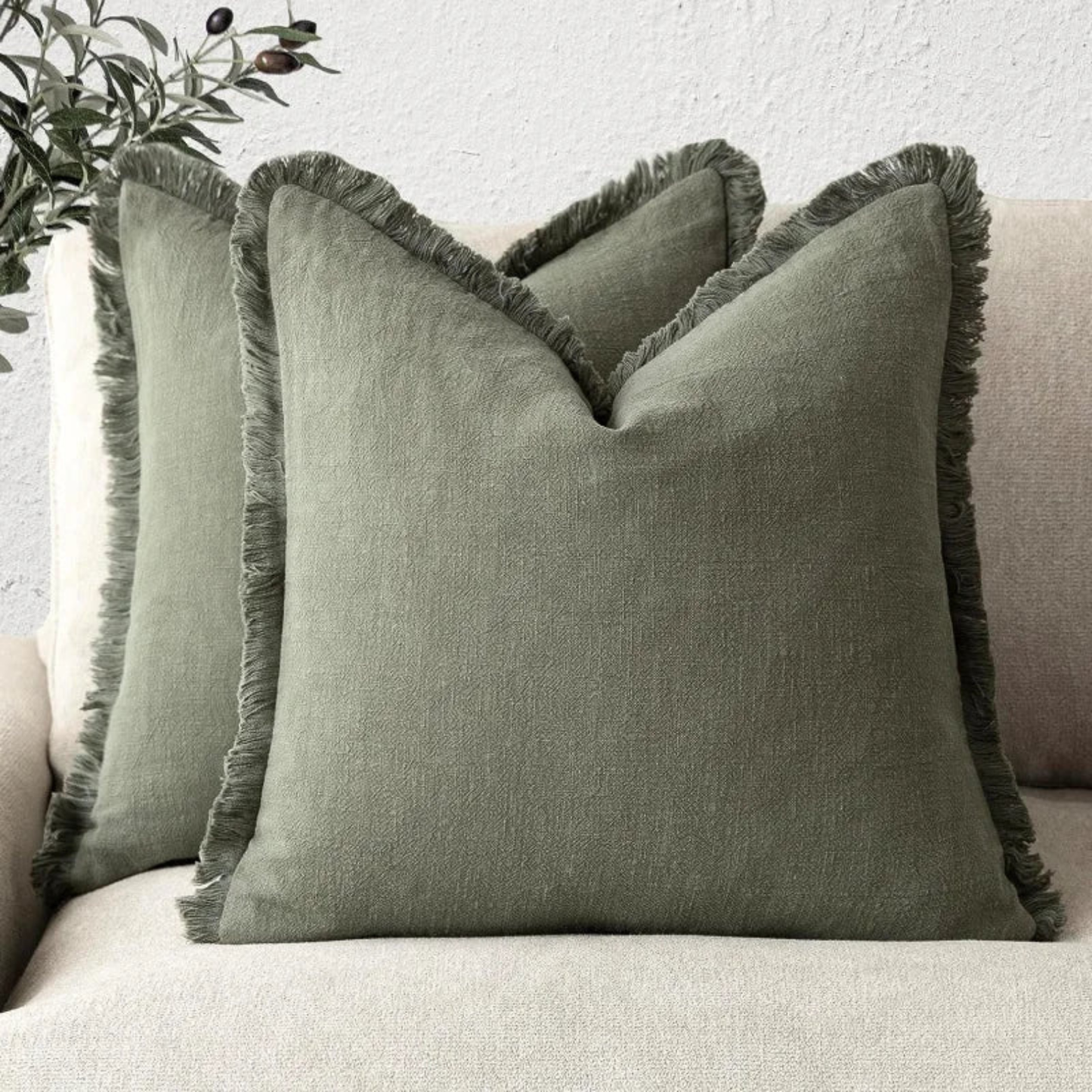 Nordic Frill Cushion Covers | Cotton & Linen Decorative Covers
