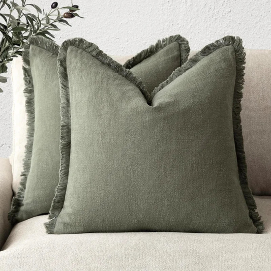Nordic Frill Cushion Covers | Cotton & Linen Decorative Covers