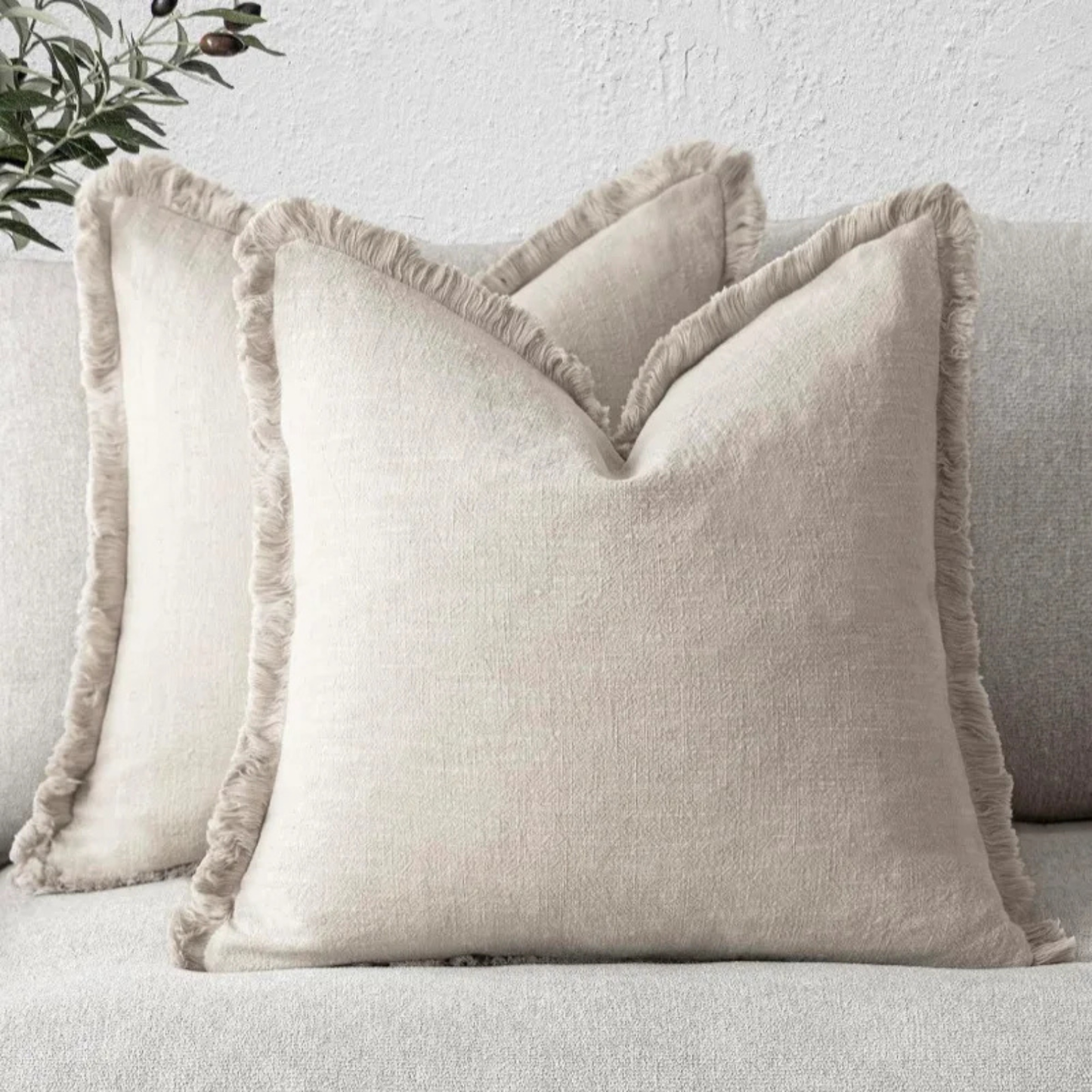 Nordic Frill Cushion Covers | Cotton & Linen Decorative Covers