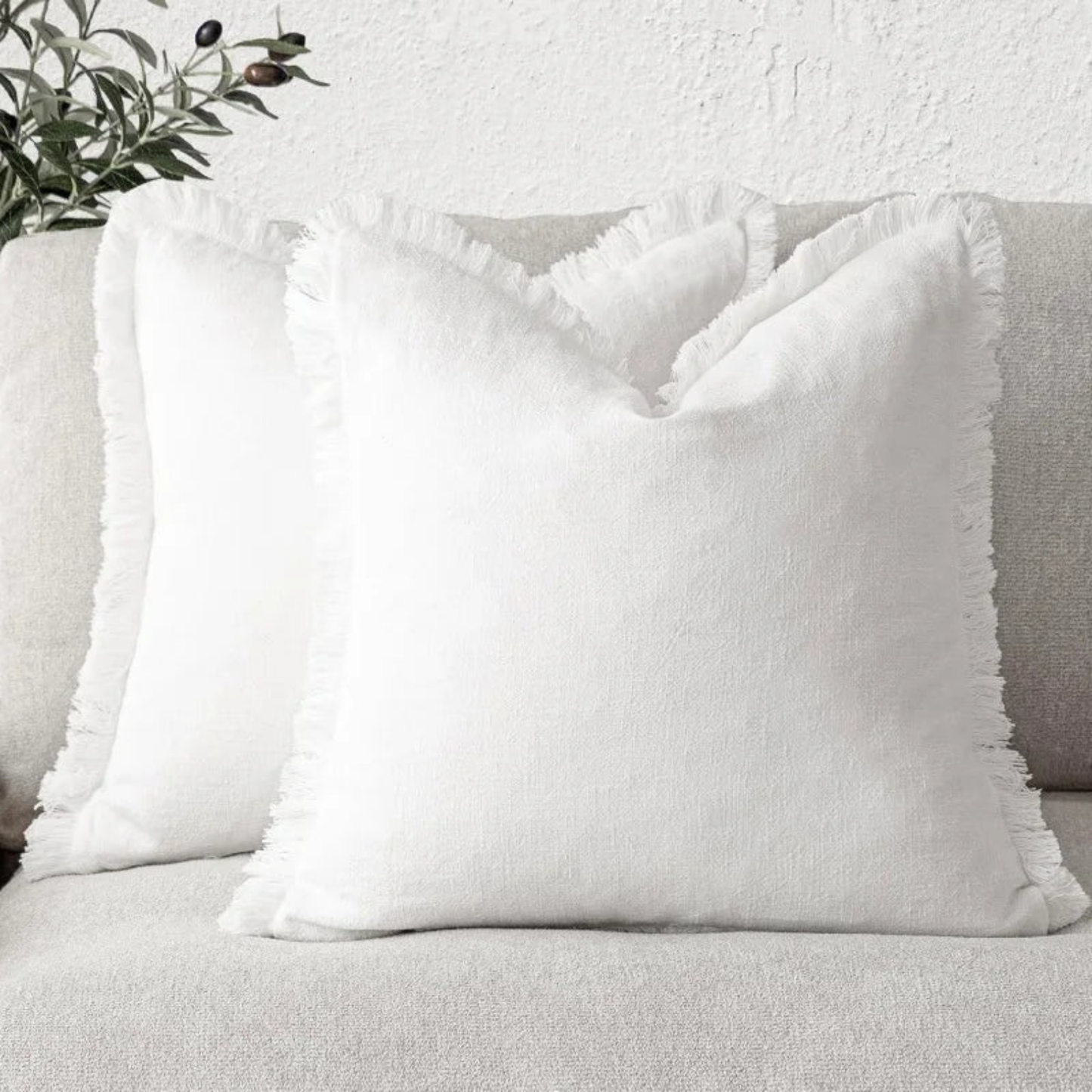 Nordic Frill Cushion Covers | Cotton & Linen Decorative Covers