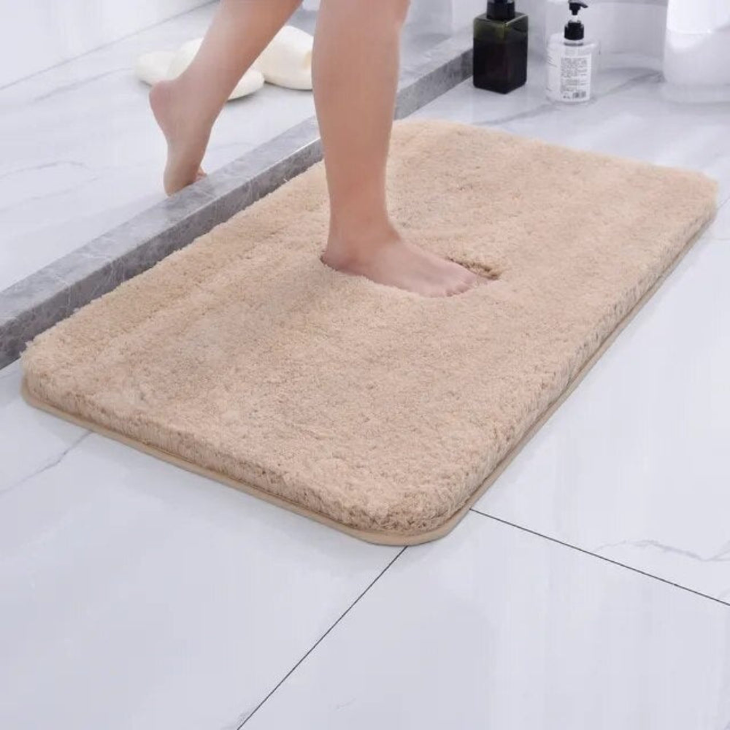 Plush Bath Rug - Ultra Soft Non-Slip Absorbent Bathroom Mat